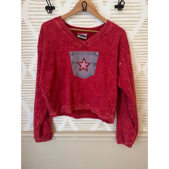 American Groove Women’s One Size Vintage Inspired Overdyed Sweater - Picture 1 of 2